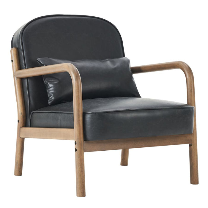 Fani Faux Leather Accent Chair