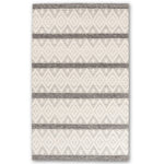 Ivory/grey Strip/diamond