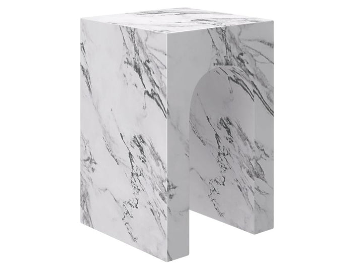 Atticus Bulgari White Arched Accent Table