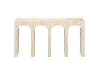 Atticus Travertine Grade Grand Console Table